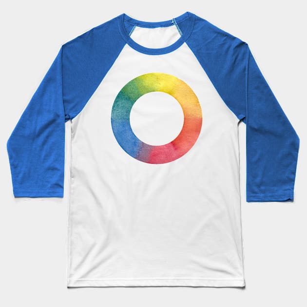 color wheel Baseball T-Shirt by svenj-creates